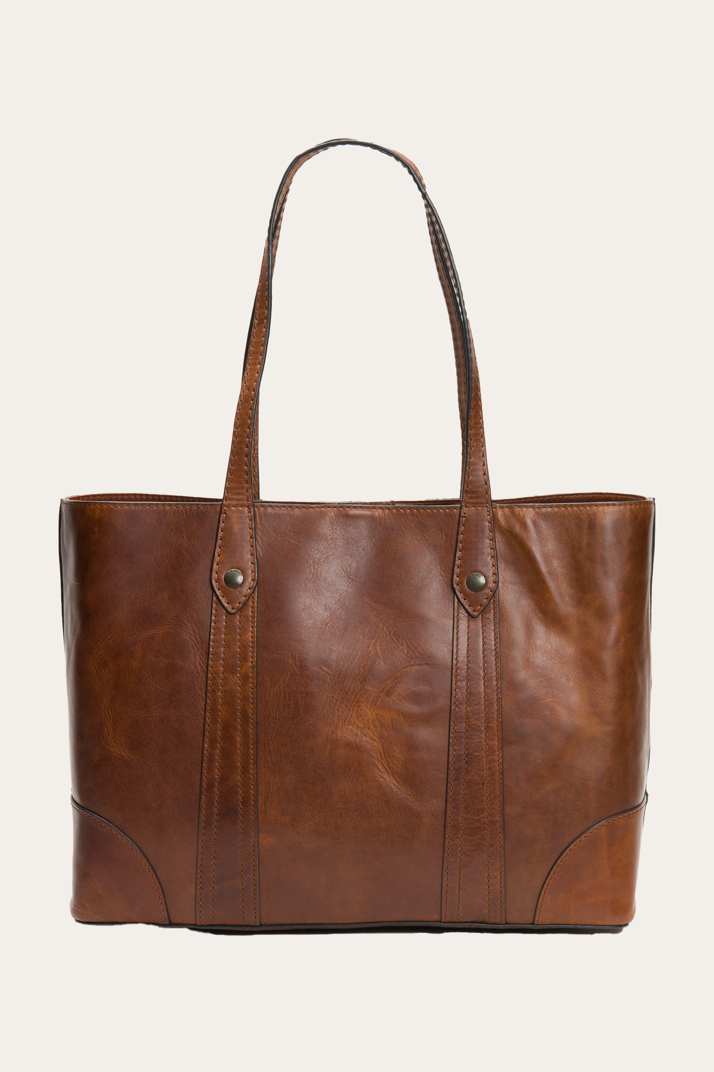 Melissa Leather Shopper Bag in Cognac Brown - Stylish & Spacious Tote for Women, Work, Travel & Everyday Use