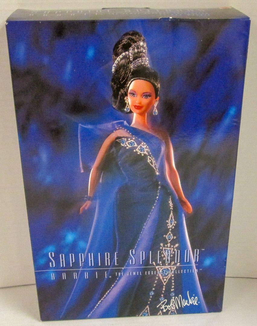 Bob Mackie Jewel Essence Collection Sapphire Splendor Barbie Doll - Limited Edition Fashion Doll for Collectors & Display