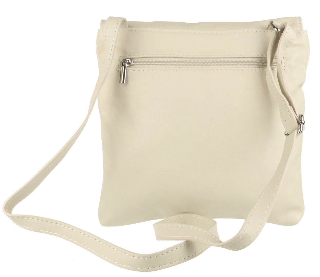 Stylish Italian Genuine Leather Crossbody Bag for Women - Double Pocket Messenger Shoulder Purse - Perfect for Work, Travel & Everyday Use