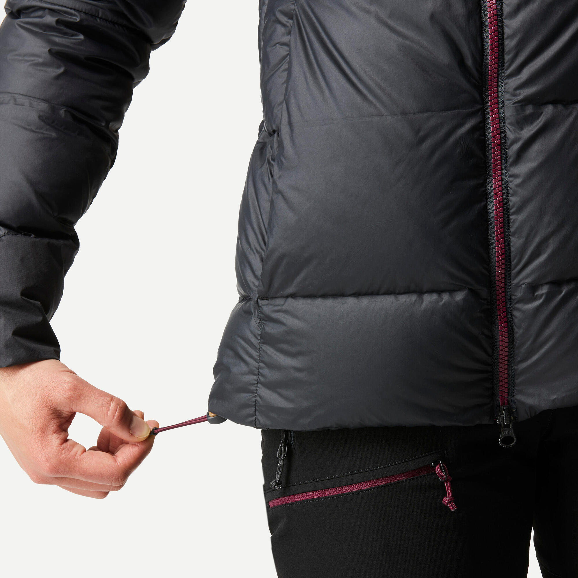 Forclaz Women's MT900 Hooded Down Puffer Jacket - Lightweight Winter Coat, Waterproof & Windproof, Warm Insulated Parka for Hiking, Skiing & Outdoor Activities