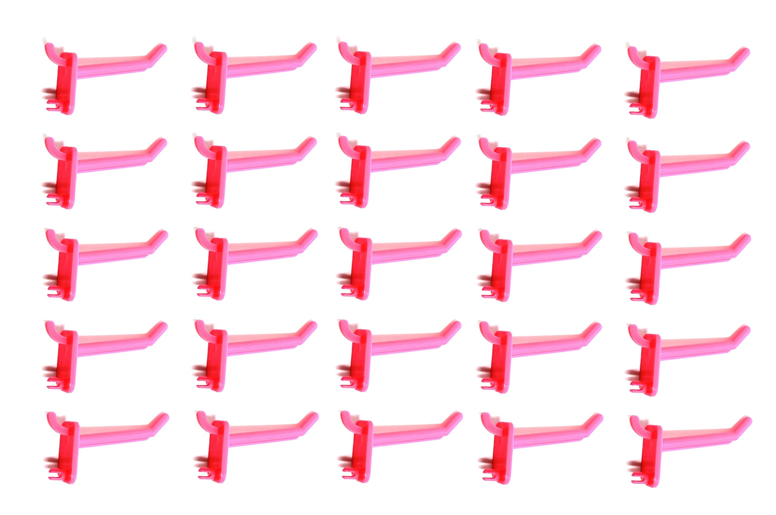 JSP Manufacturing Pink Plastic Pegboard Hooks - 2