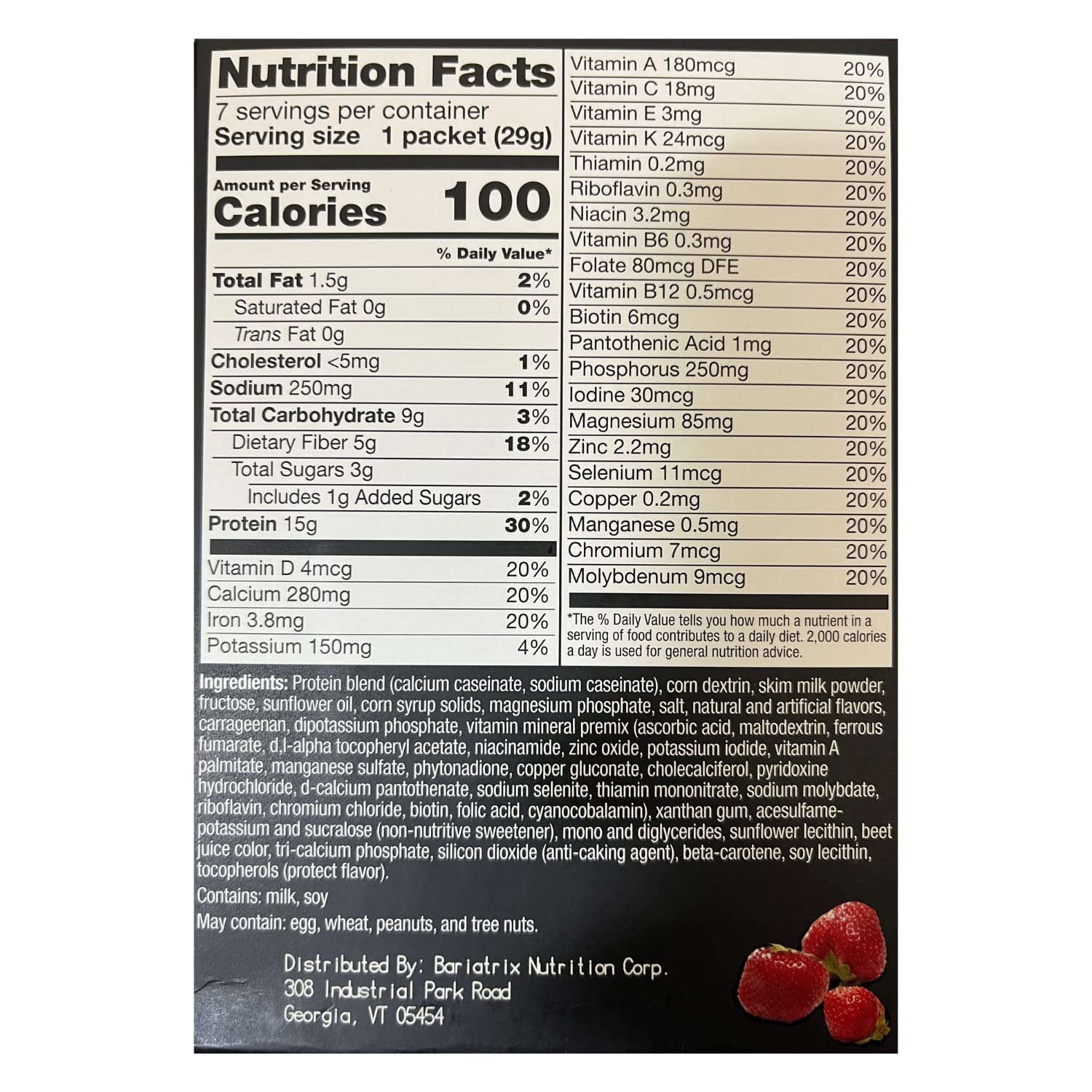 PROTIFIT High Protein Pudding & Shake Mix - 15g Protein, Low Calorie, Low Fat, Low Carb, Aspartame Free - Keto Friendly Meal Replacement for Weight Loss & Muscle Gain - 7 Servings (Strawberry Flavor) - Perfect for Post-Workout Recovery & Healthy Snacking