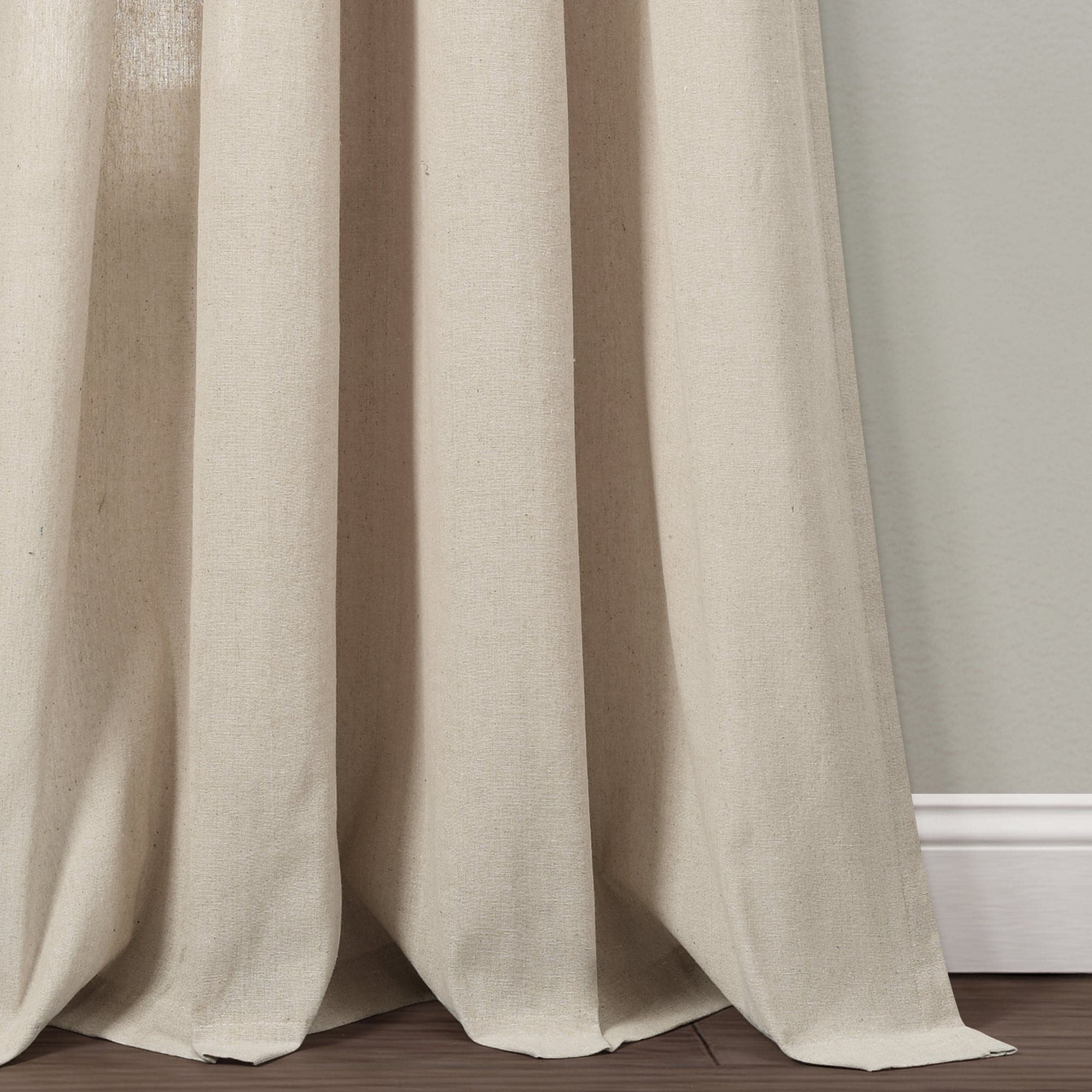 Premium Faux Linen Grommet Window Curtain Panels Set - Blackout Thermal Insulated Drapes for Living Room & Bedroom - Elegant Home Decor for Modern Houses