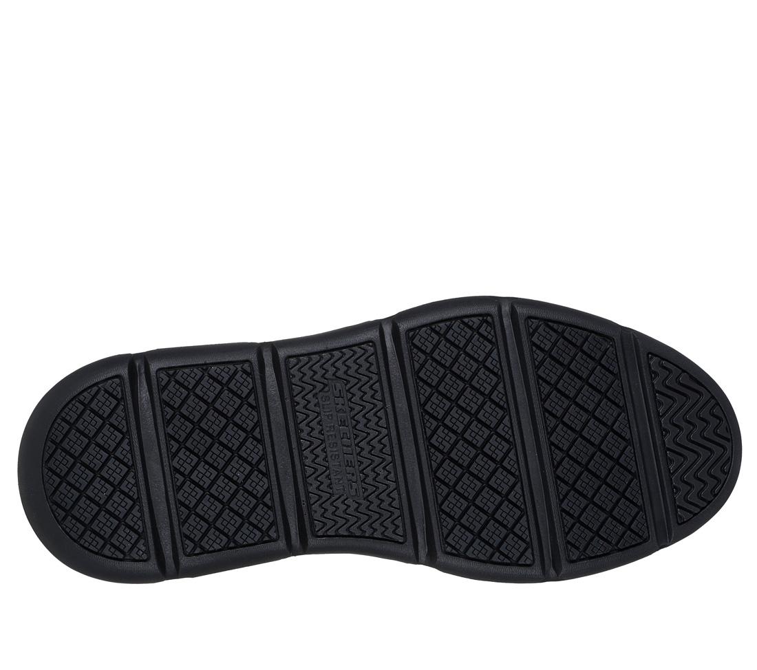 Slip Resistant Work Shoes for Men - Garza Sr Non-Slip Black Safety Shoes for Restaurant, Kitchen & Hospital Workers