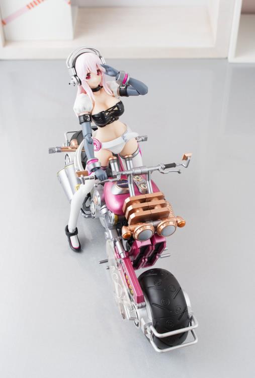 Bandai Armor Girls Project AGP Super Sonico with Super Bike Robo Nitro Action Figure - Anime Collectible for Display & Play | Perfect for Fans, Gifts, and Cosplay Scenes