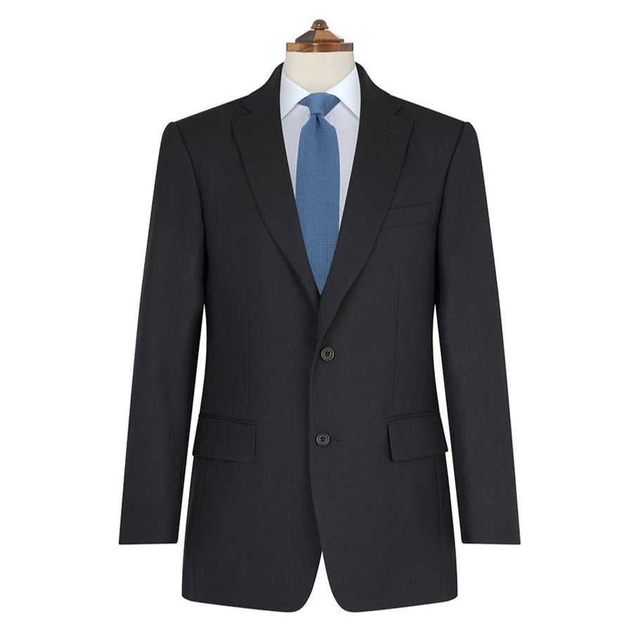 Premium Navy Blue Tropical Worsted Wool Suit for Men - Lightweight & Breathable Business Attire - Perfect for Office, Weddings & Formal Events
