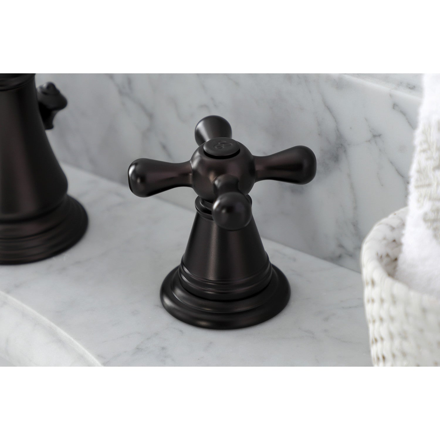 American Classic FSC1975AAX Oil Rubbed Bronze Widespread Bathroom Faucet - 2 Handle 3 Hole Deck Mount with Pop Up Drain - Perfect for Modern Bathroom Renovations and Home Upgrades