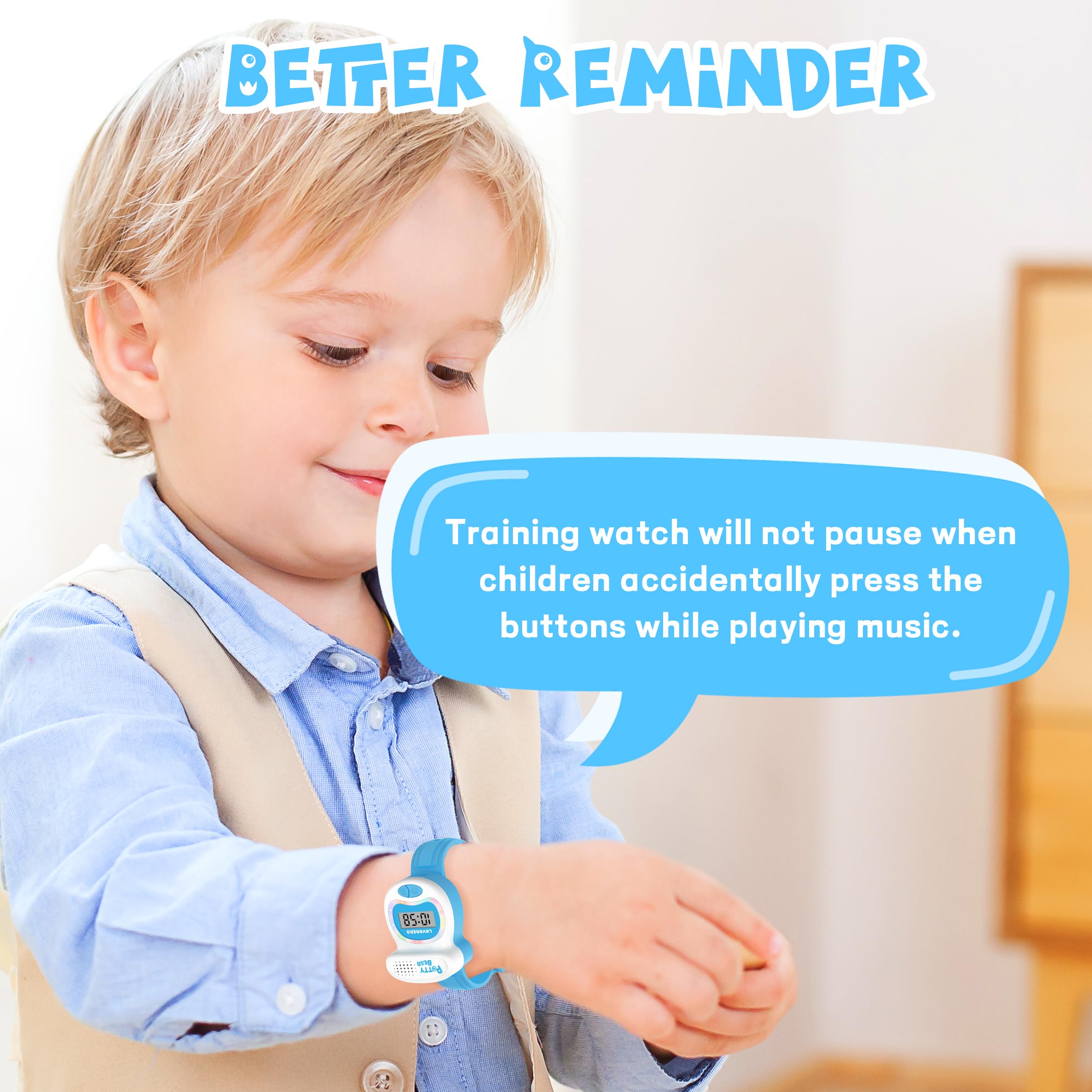 NN BEN NEVIS Potty Training Watch for Toddlers - LED Colorful Lights & Toilet Shape Timer - Best Toilet Training Aid to Remind Kids to Go - Ideal Gift for Boys and Girls - Perfect for Home, Daycare, and Travel Use