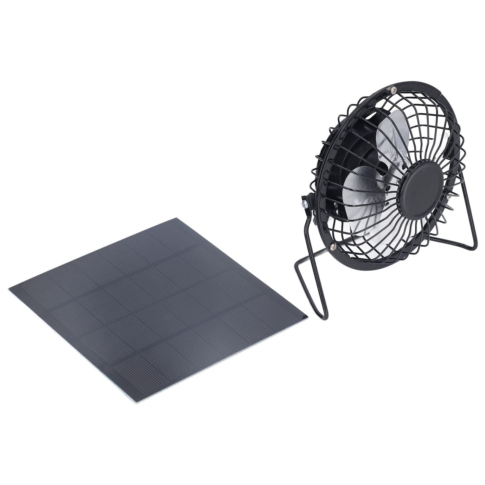 Yosoo 3W 6V Solar Powered Fan with Adjustable Angle - Portable Solar Panel Fan for Outdoor, Camping, Travel, Hiking, and Emergency Power Outages