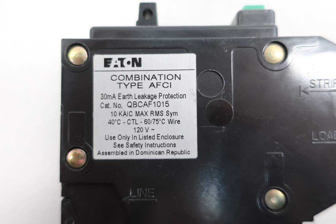 Cutler Hammer QBCAF1015 15 Amp Single Pole Circuit Breaker 120V AC - Ideal for Residential & Commercial Electrical Panels, Home Renovations, and DIY Projects