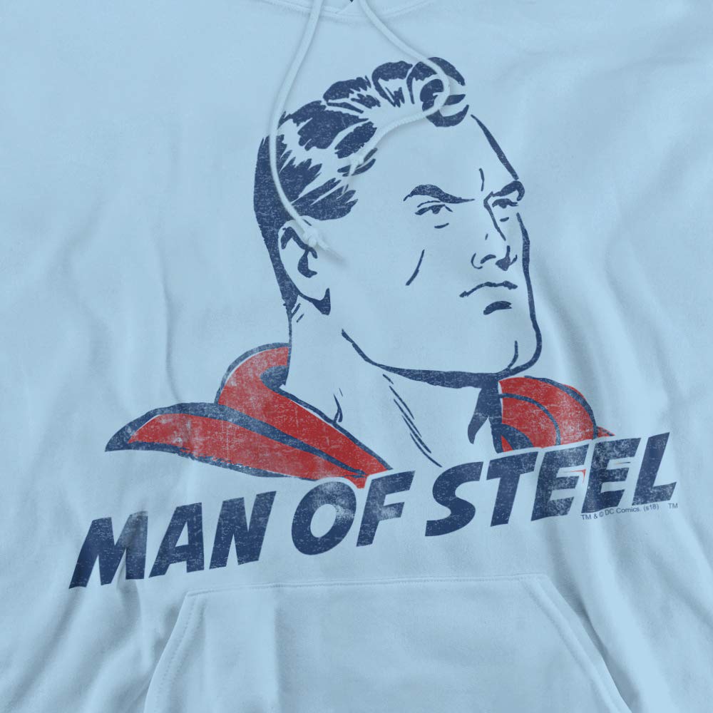 Superman The Man Unisex Adult Pullover Hoodie - DC Comics Graphic Zip-Up Sweatshirt for Men & Women | Casual Wear, Cosplay, Superhero Fan Gift