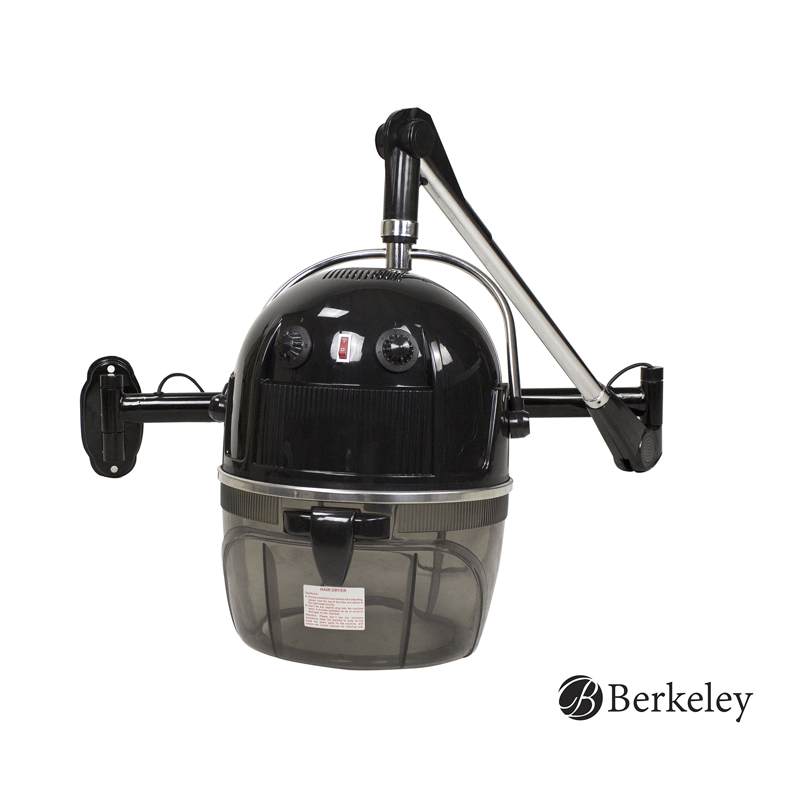 BERKELEY LIBRA II Professional Salon Hair Dryer - Wall Mounted Hair Dryer with Adjustable Arm for Styling & Drying - Perfect for Salons, Spas & Home Use