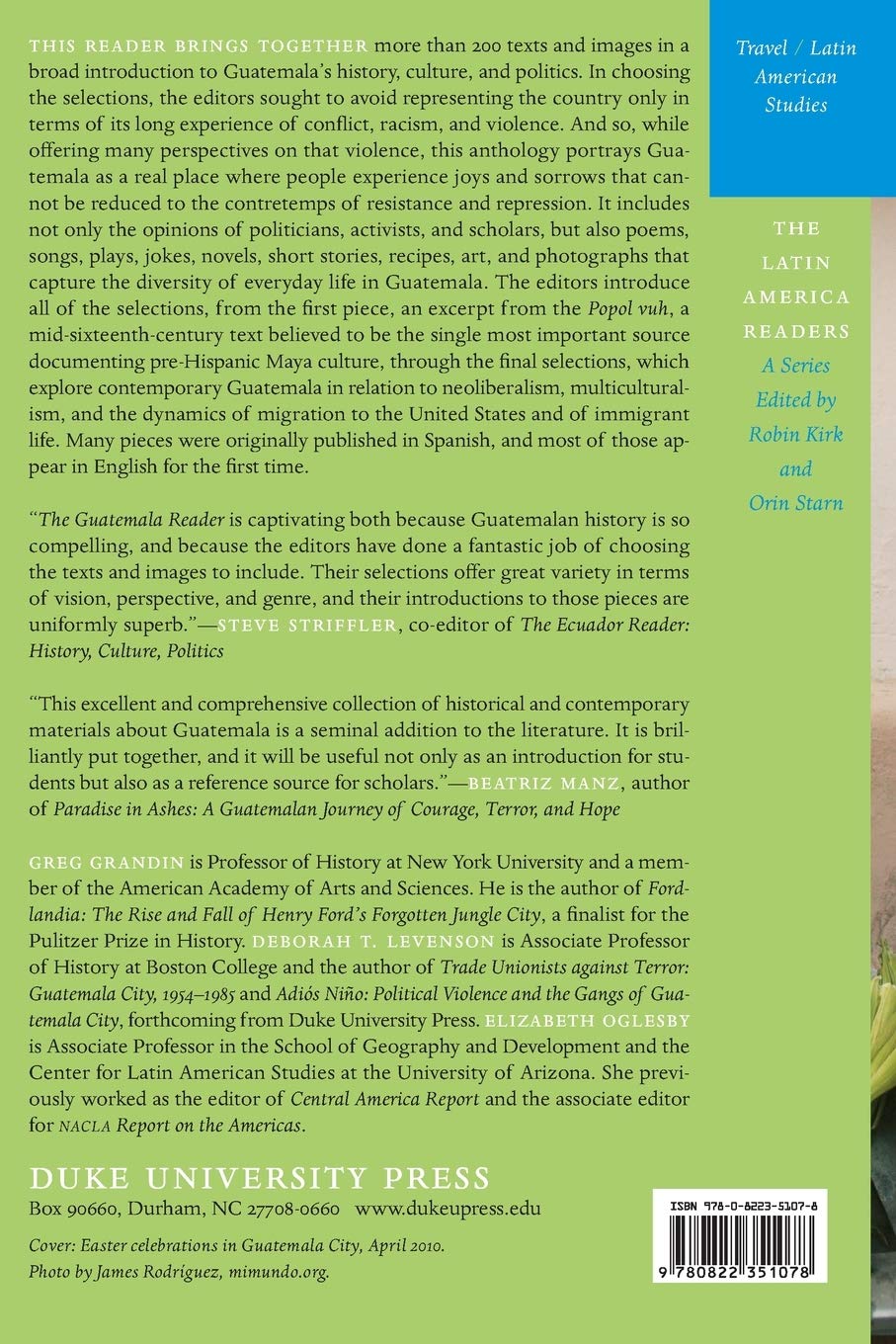 The Guatemala Reader: History, Culture & Politics - Comprehensive Guide to Guatemalan Society | Latin American Studies | Perfect for Students, Researchers & Travelers