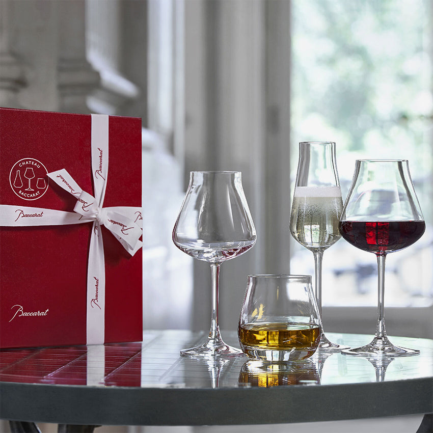 Baccarat Crystal Château Degustation Set - Luxury Wine Tasting Glasses for Fine Dining & Entertaining