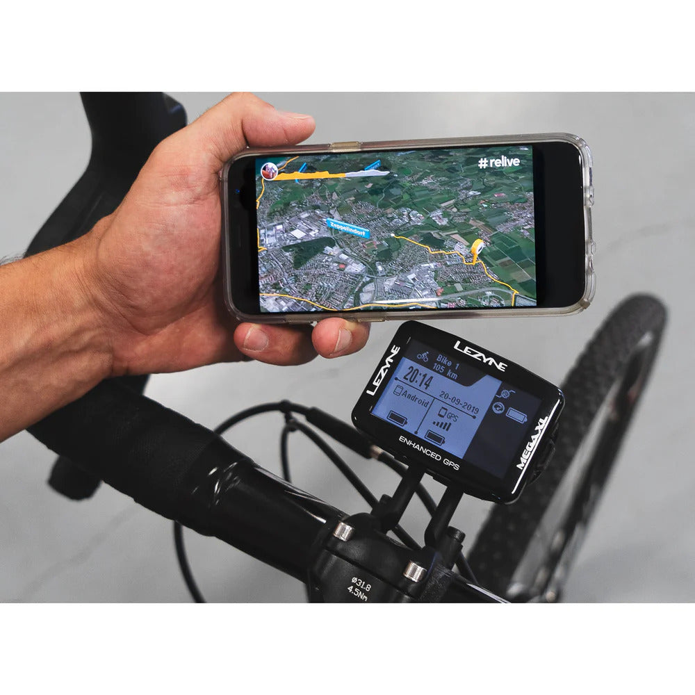 Lezyne Mega XL GPS Bike Computer - Smart Loaded Kit with Navigation & Performance Tracking | Perfect for Road Cycling, Mountain Biking & Outdoor Adventures