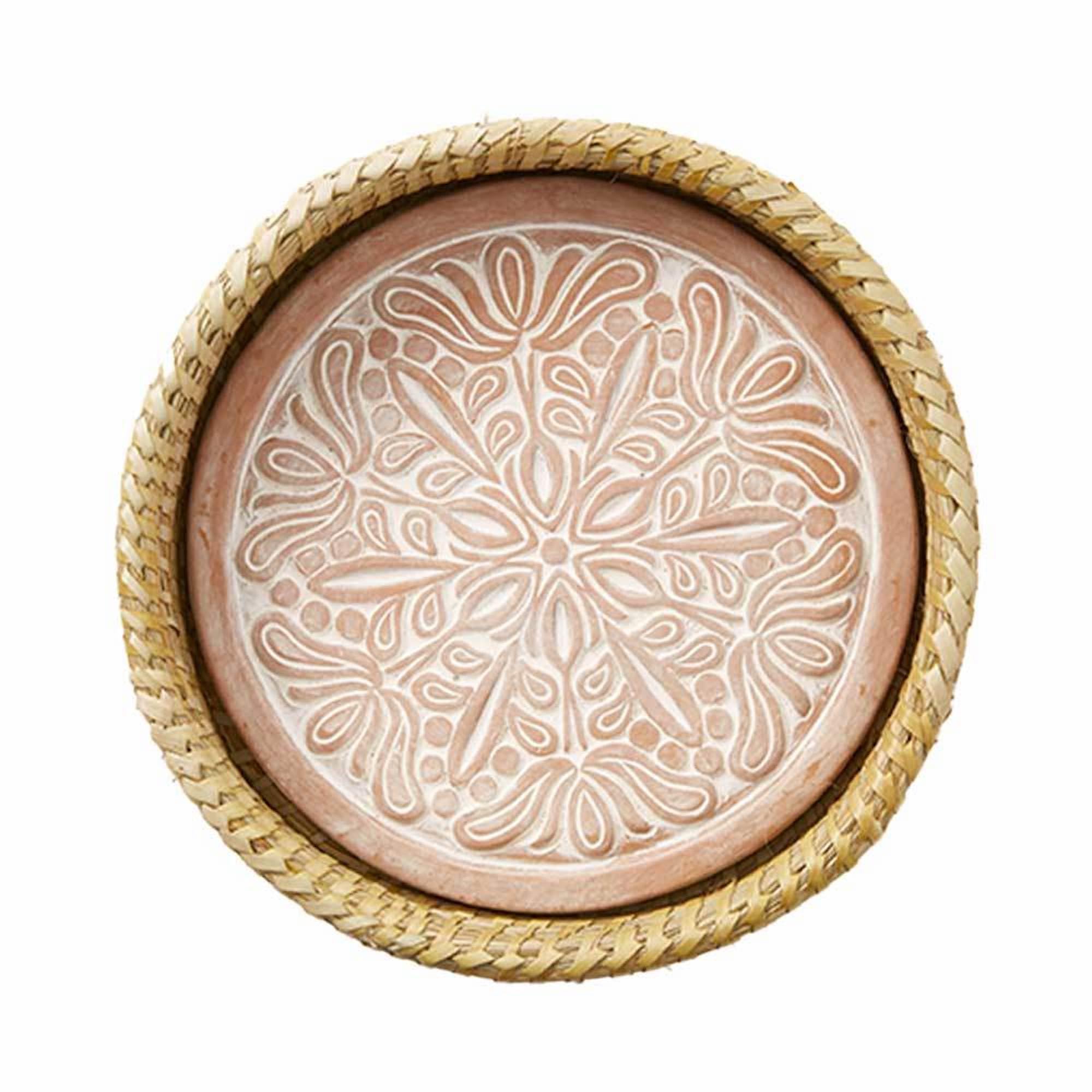 Terracotta Bread Basket with Warmer - 11.5