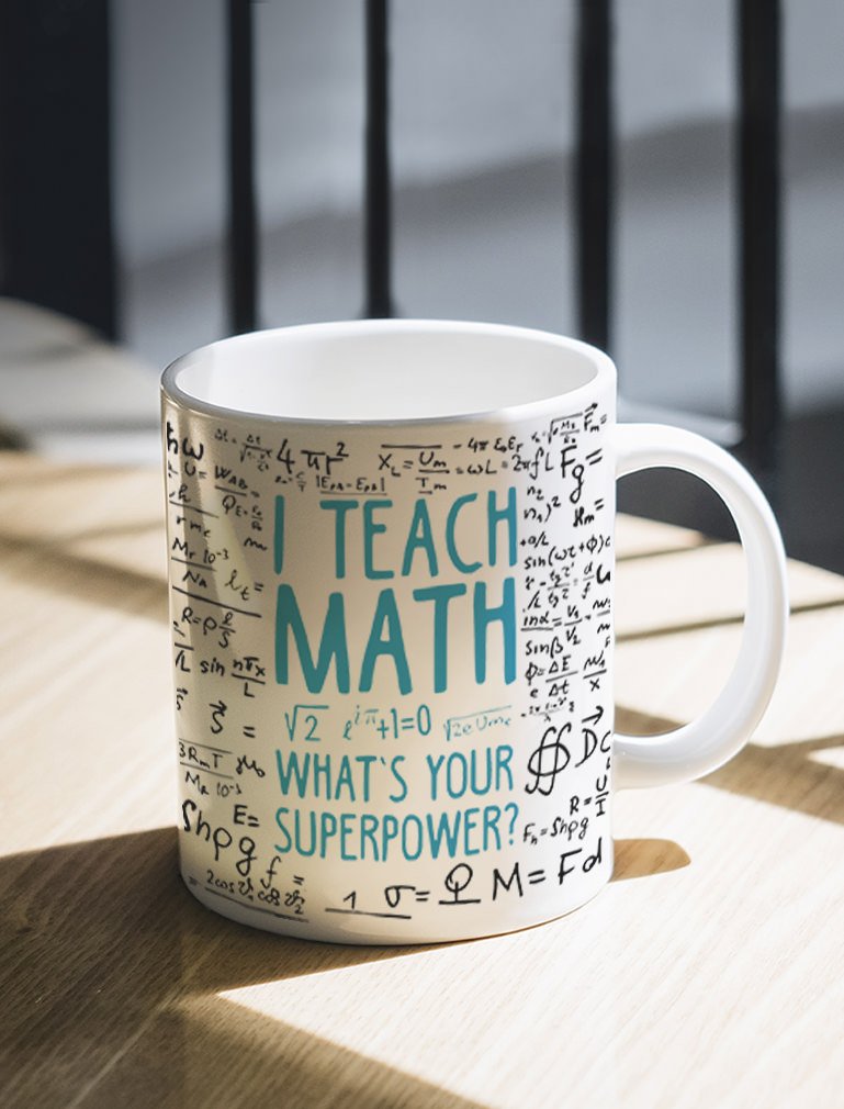 Best 'I Teach What's Your Superpower' Teacher Coffee Mug - 11oz Pink Ceramic Cup - Perfect Gift for Educators, Professors & School Staff - Great for Classroom, Office & Home Use
