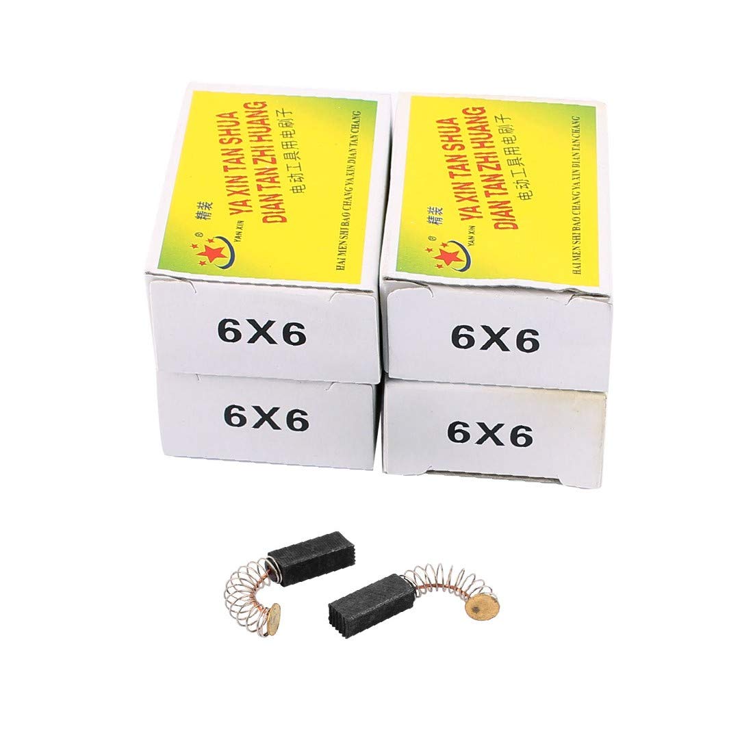 5 Pairs Carbon Brush 6x6 for Electric Drill Motor Rotary Power Tool - Replacement Parts for DIY Home Improvement and Woodworking Projects
