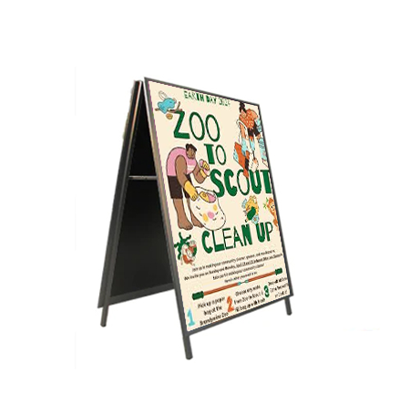 36x48 A-Frame Sign Holder with Security Screws - 1 1/4