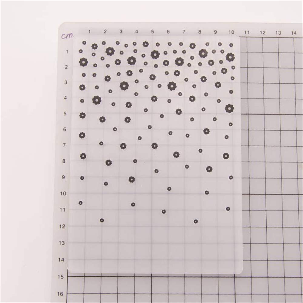ArriettyCraft Floral Dots Plastic Embossing Folders for Card Making & Scrapbooking - Textured Impressions for DIY Greeting Cards, Wedding Invitations & Paper Crafts