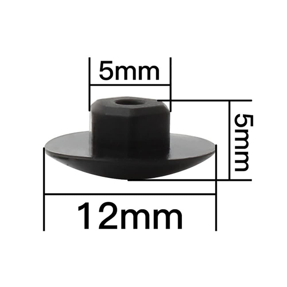 SEADEAR 10pcs M6 Bicycle Headset Screw Caps - Waterproof Dustproof Rubber Bike Cover for Mountain/Road Bikes - Perfect for Cycling Maintenance & Outdoor Protection