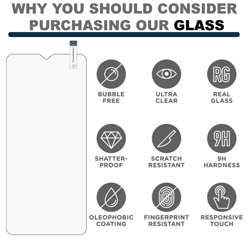 Premium 9H Tempered Glass Screen Protector for Samsung Galaxy F41 (6.4 Inch) - Full Screen Coverage, Anti-Scratch, Bubble-Free Installation Kit Included - Perfect for Daily Protection & Gaming