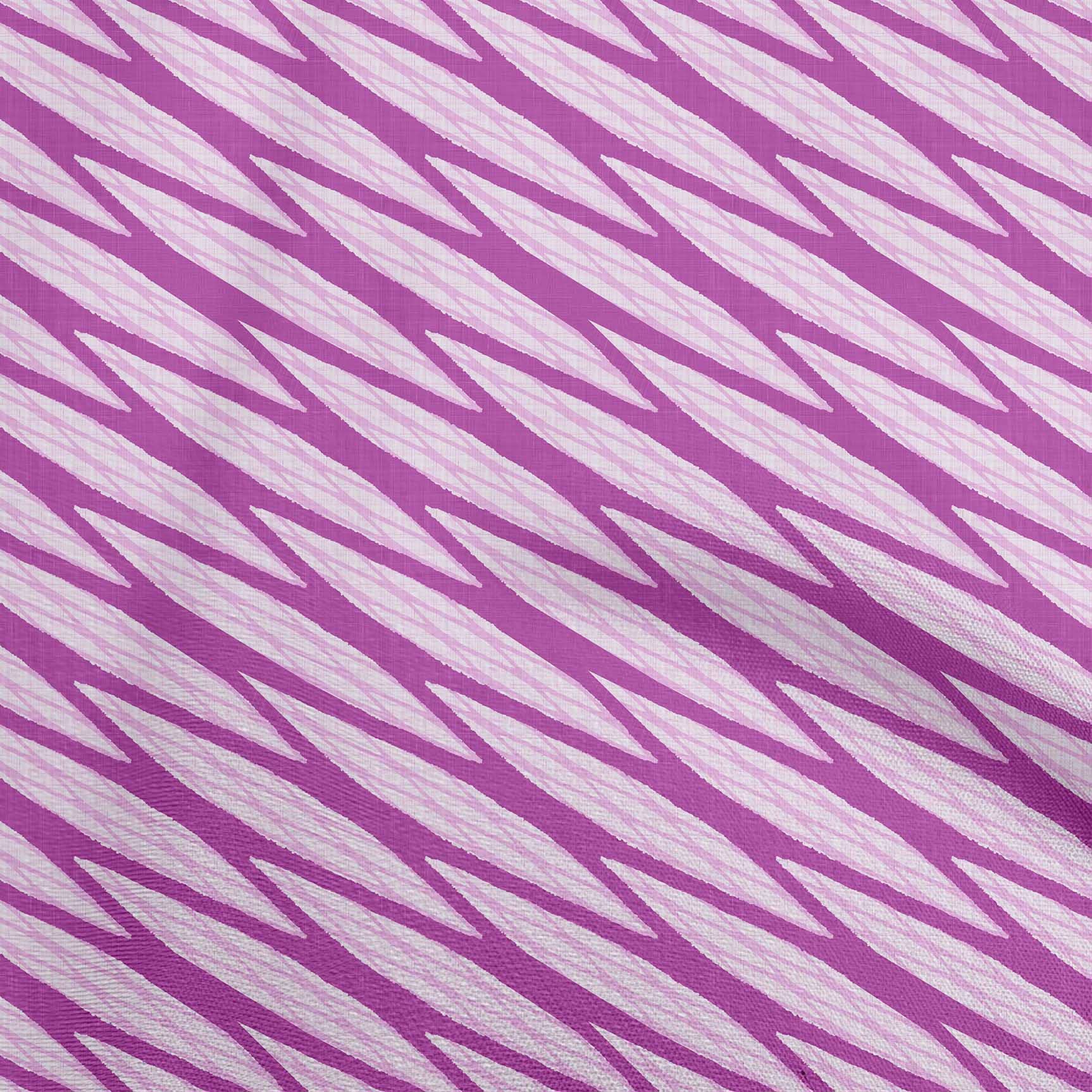oneOone Cotton Cambric Fuschia Pink Abstract Stripe Fabric by The Yard - 56 Inch Wide Dress Material for DIY Clothing, Home Decor & Craft Projects