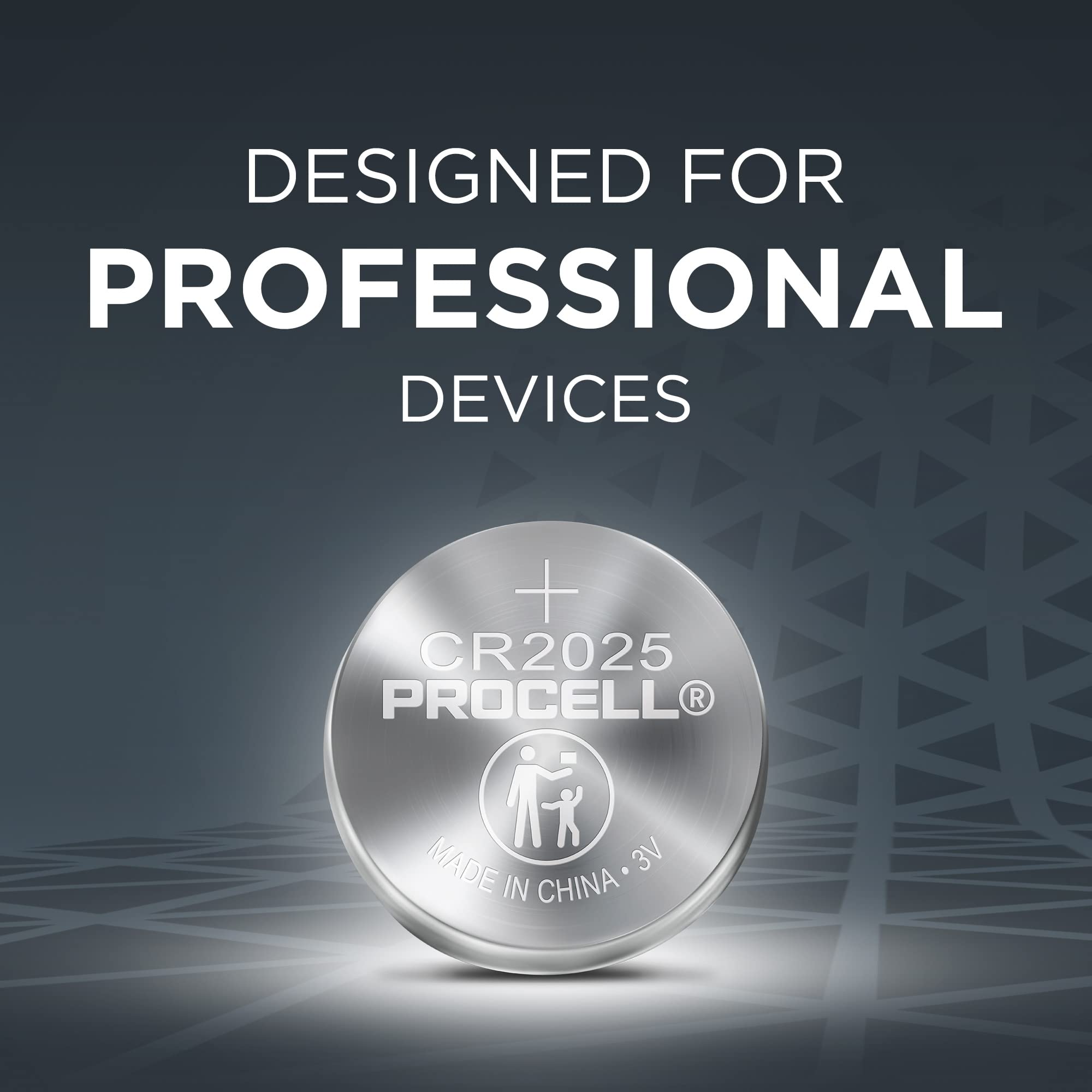 PROCELL CR2025 3V Lithium Coin Battery (200-Count Bulk Pack) - Long-Lasting Power for Smoke Detectors, Key Fobs, Glucometers, Medical Devices & Home Electronics | Ideal for Emergency Kits, IoT Devices & Wearable Tech