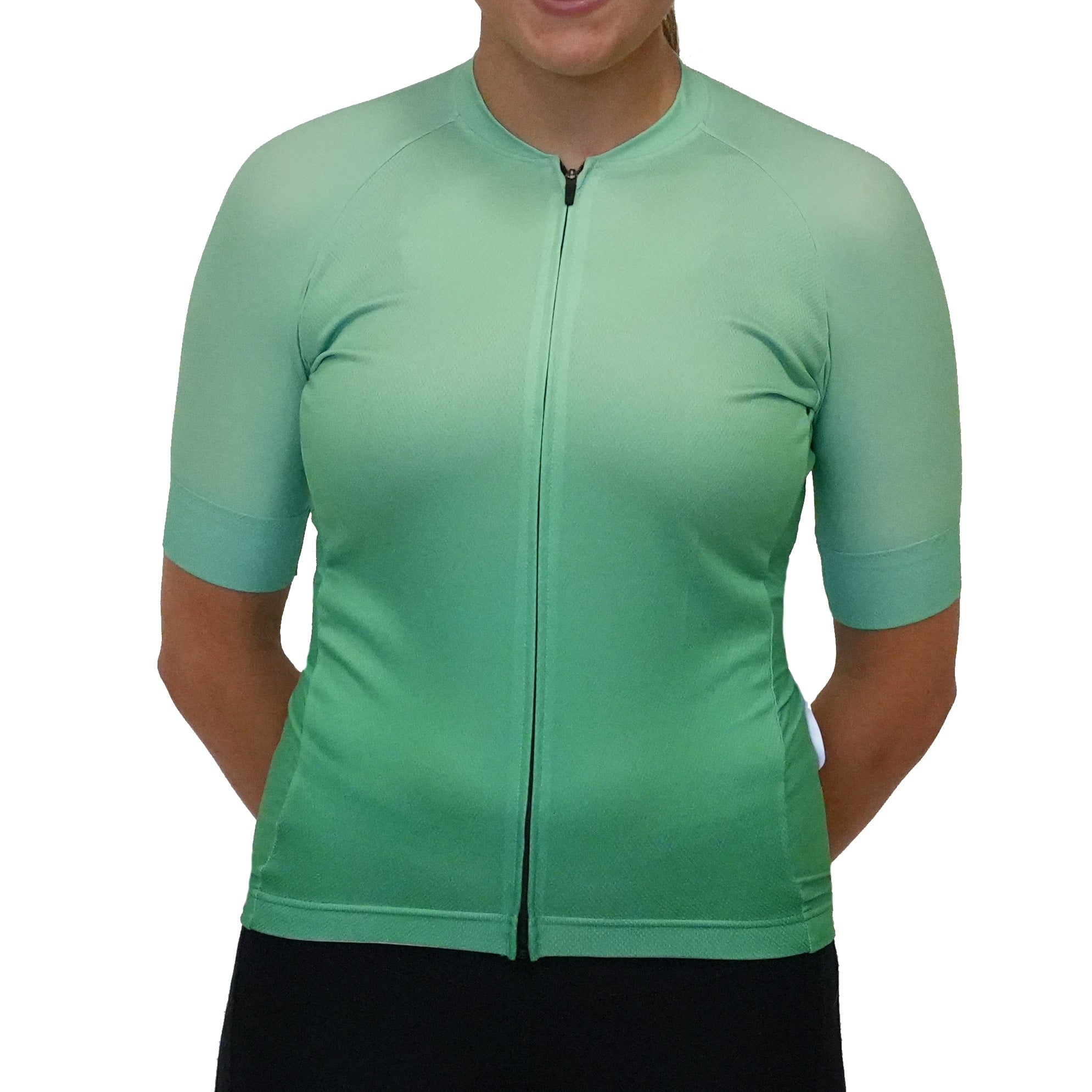 Women's Pro Aero II Cycling Jersey - Breathable Mint Fade Bike Shirt for Road & Mountain Biking | Perfect for Outdoor Sports & Training