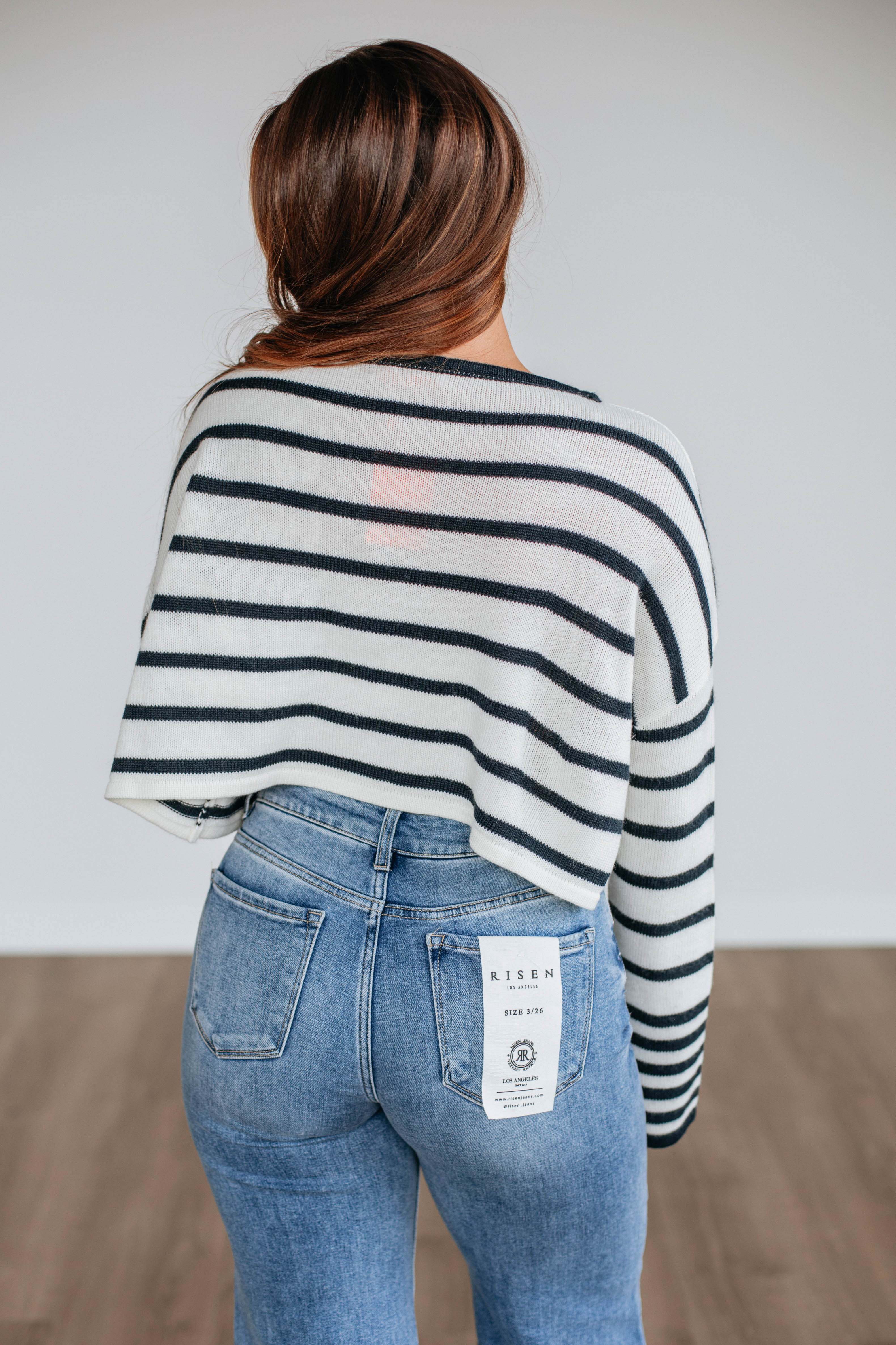 Bekah Striped Sweater Women's Casual Knit Pullover - Perfect for Fall Layering & Cozy Winter Outfits