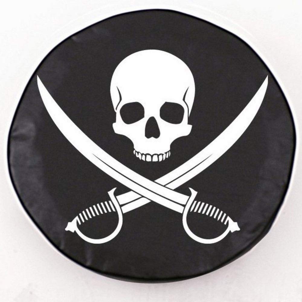 Holland Bar Stool Co. 30.75 x 10 Inch Jolly Roger Tire Cover - Waterproof & UV Resistant for Cars, Trucks, SUVs - Perfect for Road Trips, Camping & Outdoor Adventures