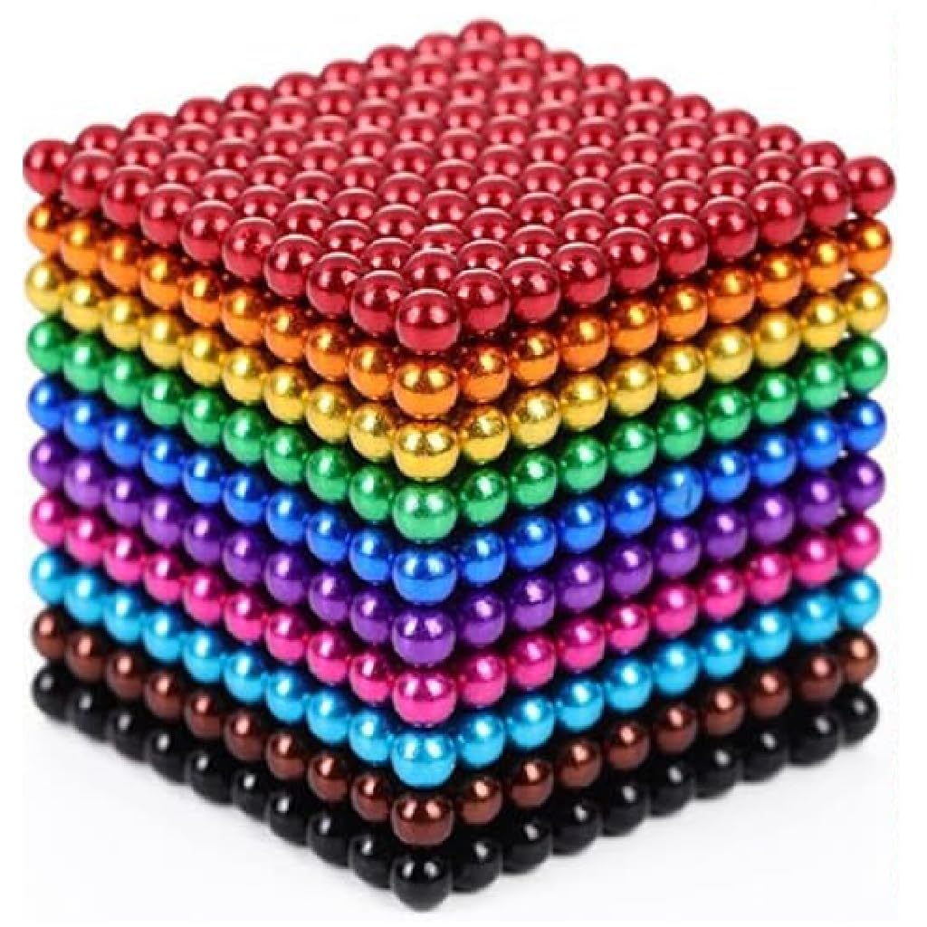 Ferrite Magnetic Putty - 1000 Weak Magnetic Beads & Balls for Stress Relief | Fidget Desk Toys for Office & Adults | Mini Magnet Balls for Men | Fun Magnetic Stones for Anxiety Relief & Focus (Perfect for Office, Home & Travel Use)