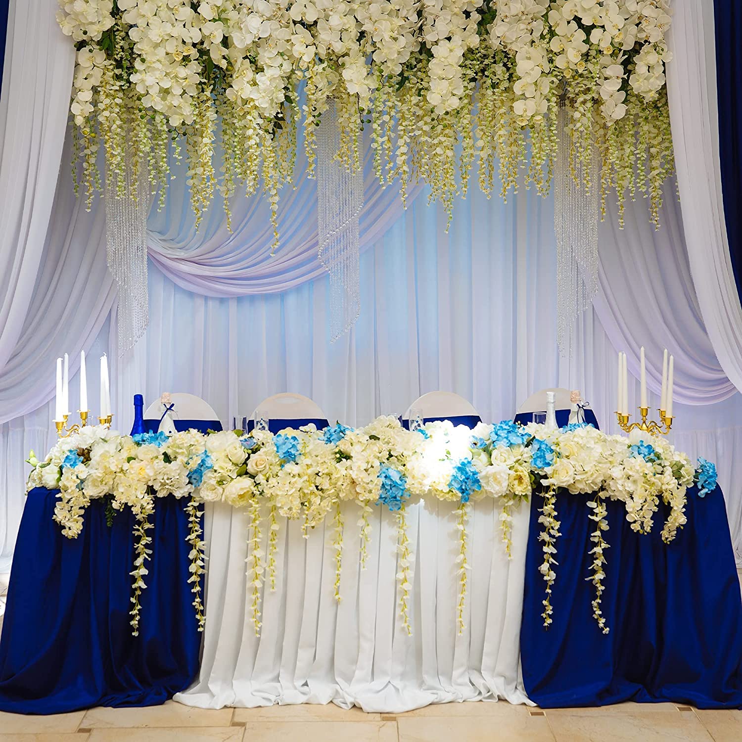 Elegant Rectangle Polyester Tablecloth (90