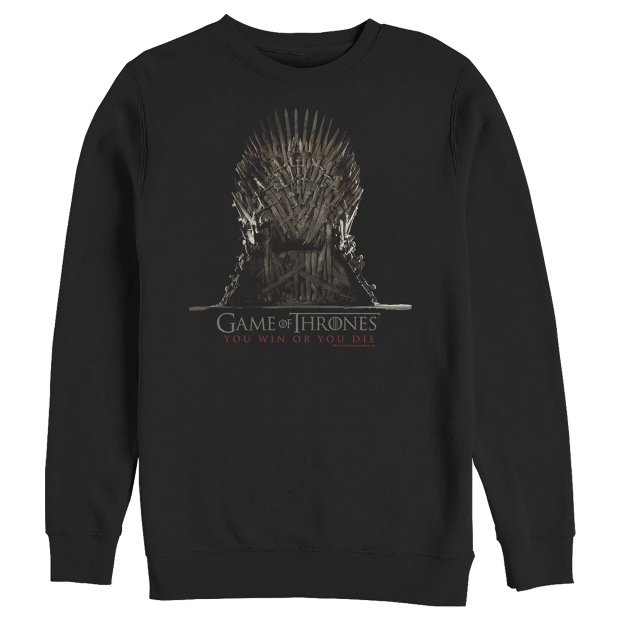 Game of Thrones Die or Win Iron Throne Sweatshirt for Men - Winter Hoodie for Fans, Cosplay & Casual Wear