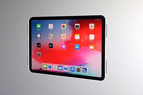 Invisible Flush Mount for iPad Air 4th Gen (2020) with Grills - Secure Wall Mounting Bracket for Home & Office Use
