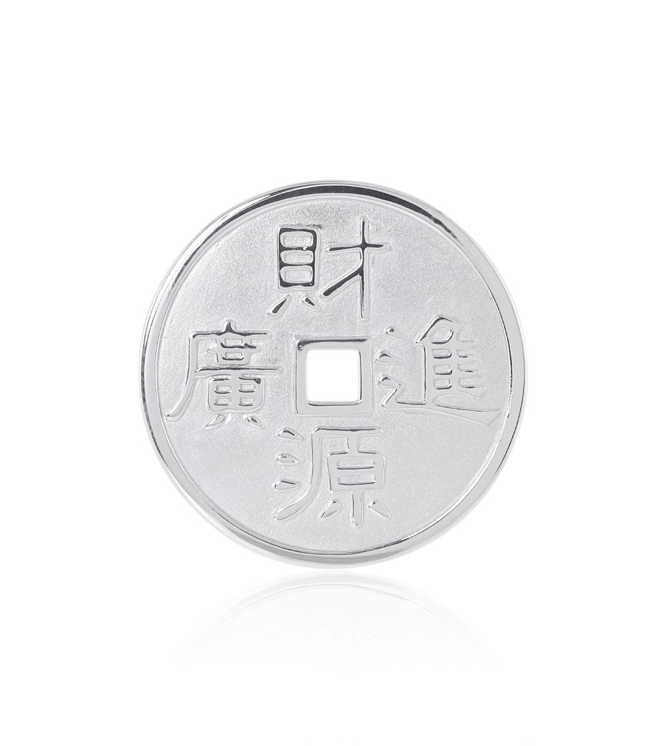Authentic Silver Good Luck Token - Vintage Collectible Coin for Gifts, Jewelry & Positive Energy | Perfect for Home Decor, Meditation & Spiritual Practices