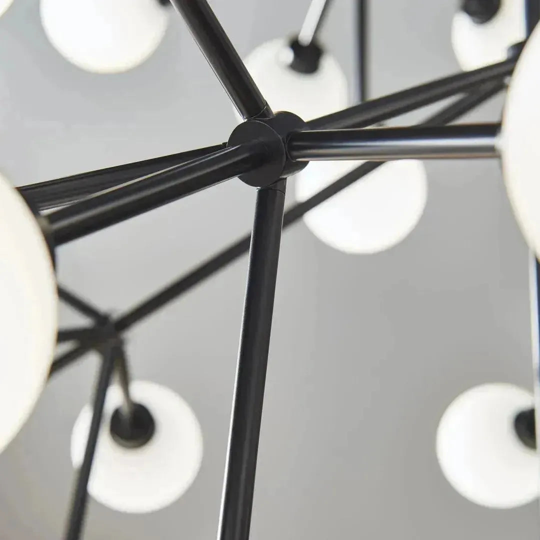 Mara Grande Chandelier - Modern Crystal Ceiling Light Fixture for Dining Room, Living Room & Bedroom | Elegant Home Decor Lighting for Weddings & Luxury Interiors