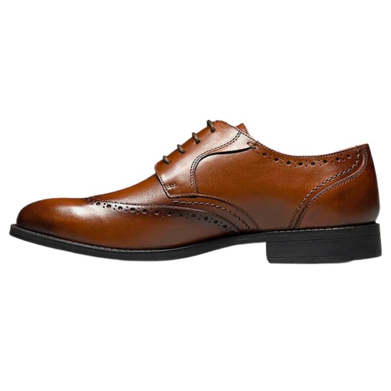 Men's Barlow Wing Tip Oxford Dress Shoes - Classic Leather Brogues for Business, Office & Formal Occasions