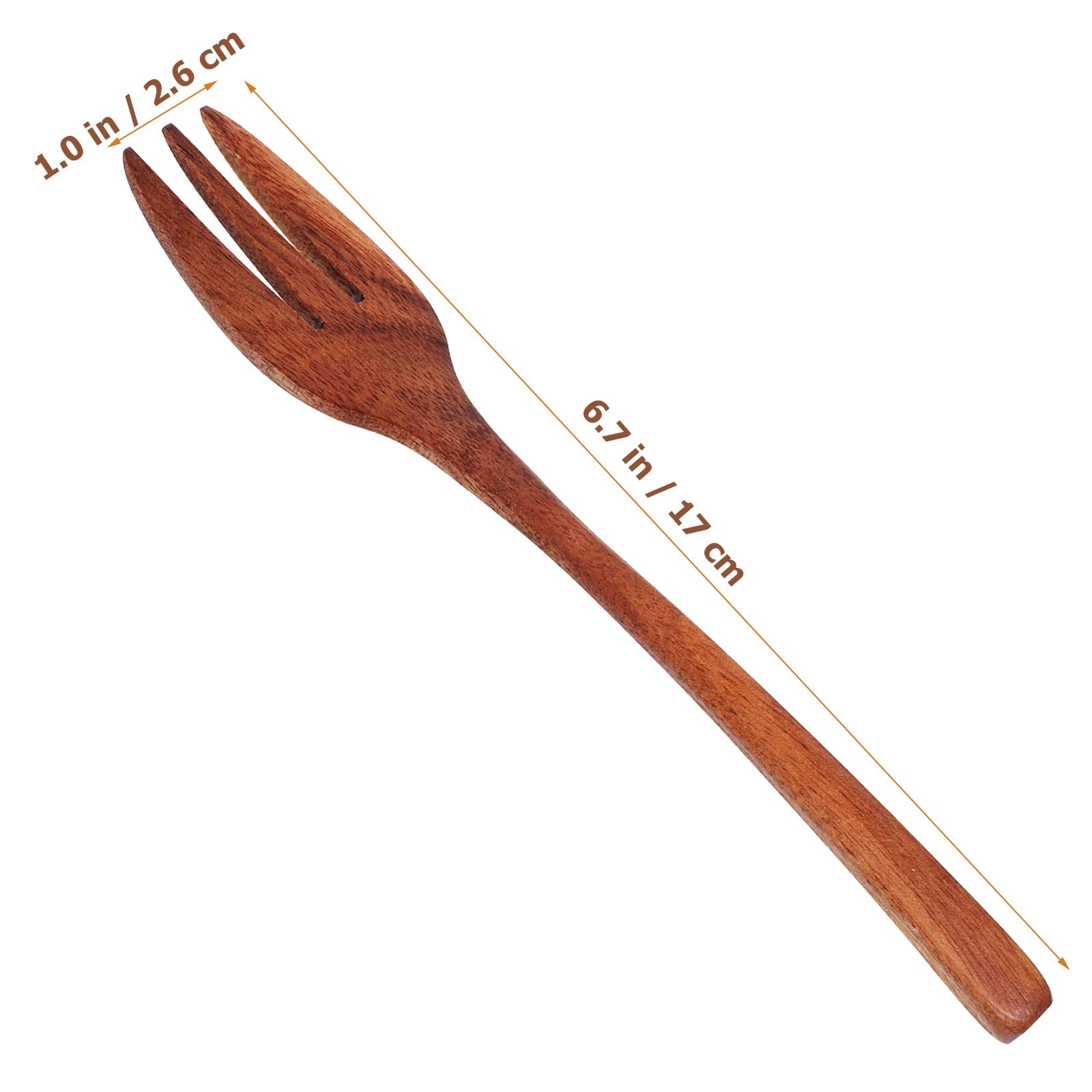 Premium Smooth Wooden Kitchen Utensil Set - Durable Mixing & Serving Fork for Cooking, Baking, Salad Prep - Natural Wooden Handle for Comfortable Grip - Ideal for Home Chefs, Restaurants & Everyday Kitchen Use