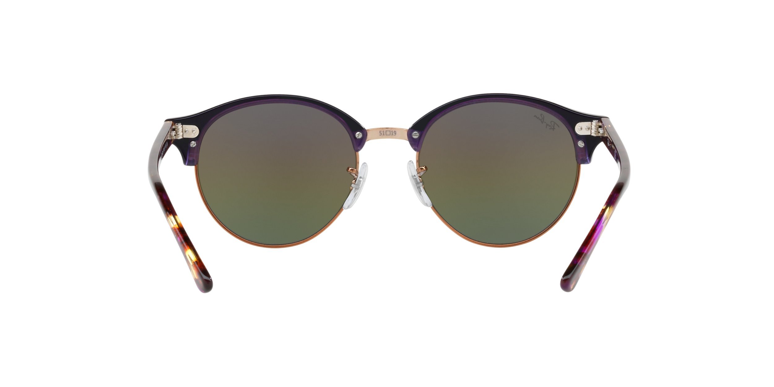 Ray-Ban RB4246 Clubround Round Polarized Sunglasses for Men & Women - UV Protection, Classic Retro Style - Perfect for Driving, Beach & Outdoor Activities