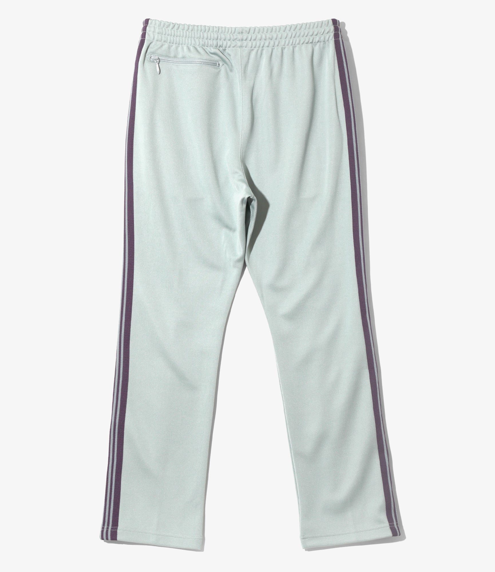 Slim Fit Track Pants for Men - Sax Blue Smooth Polyester Workout Joggers for Running, Gym & Casual Wear