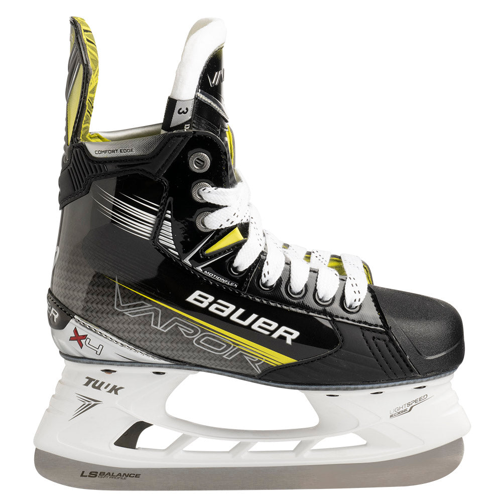 Bauer Vapor X4 Junior Ice Hockey Skates - Youth Hockey Skates for Boys & Girls - Lightweight Performance Skates for Ice Rink & Hockey Practice