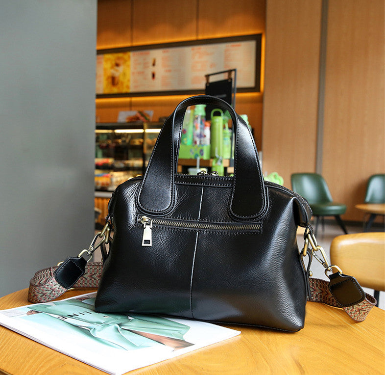 Stylish Genuine Leather Tote Bag for Women - Professional Work Bag with Multiple Pockets - Perfect for Office, Business Meetings & Daily Commute