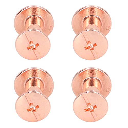 90 Sets Gold Metal Book Binding Screws & Rivets - Electroplated, Uniform Coating for DIY Leather Craft, School Projects, Home Repair - Assorted Nail Stud Kit for Notebooks, Albums, Furniture