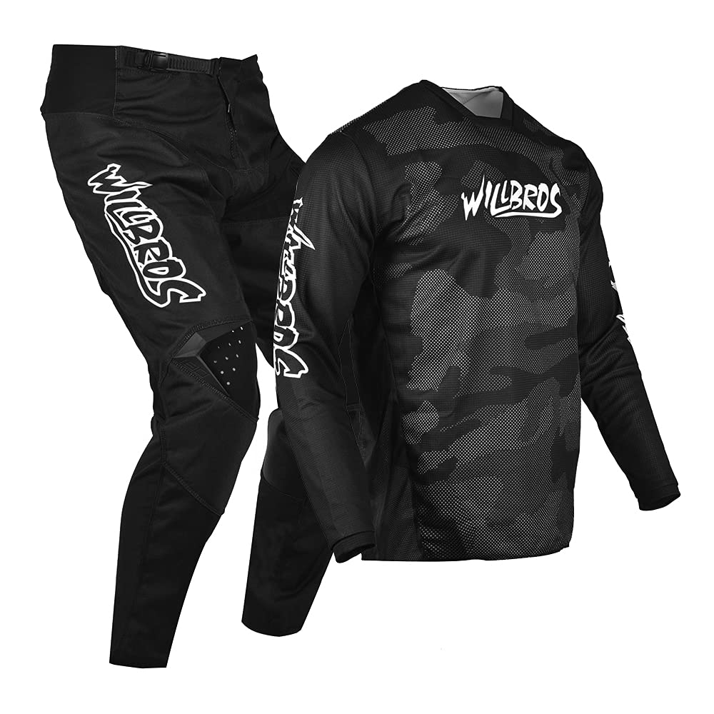 Men's MX Motocross Jersey & Pants Set - Dirt Bike Racing Gear for Offroad, Mountain & Trail Biking - Breathable Protective Motorcycle Apparel for Adults | Ideal for Motocross Competitions & Off-Road Adventures