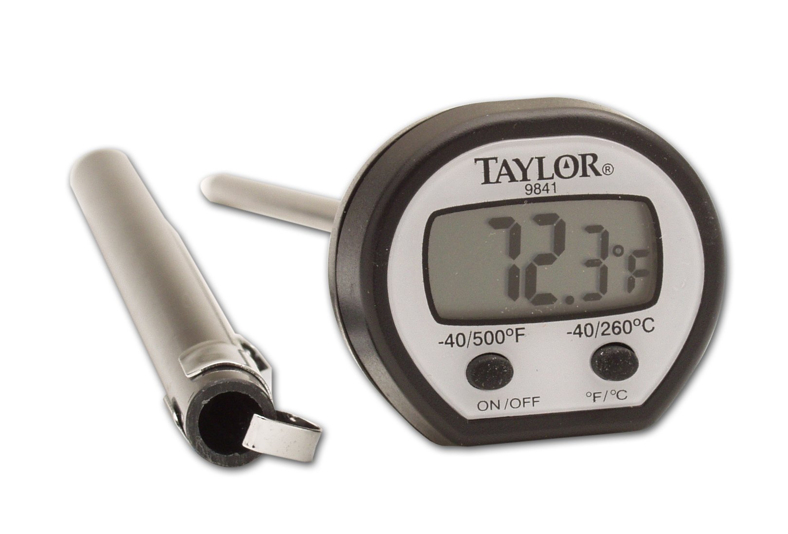 Taylor Digital Instant Read Meat Thermometer - Fast & Accurate Food Thermometer for Grilling, BBQ, Cooking - Perfect for Kitchen, Outdoor Grill, and Camping Use