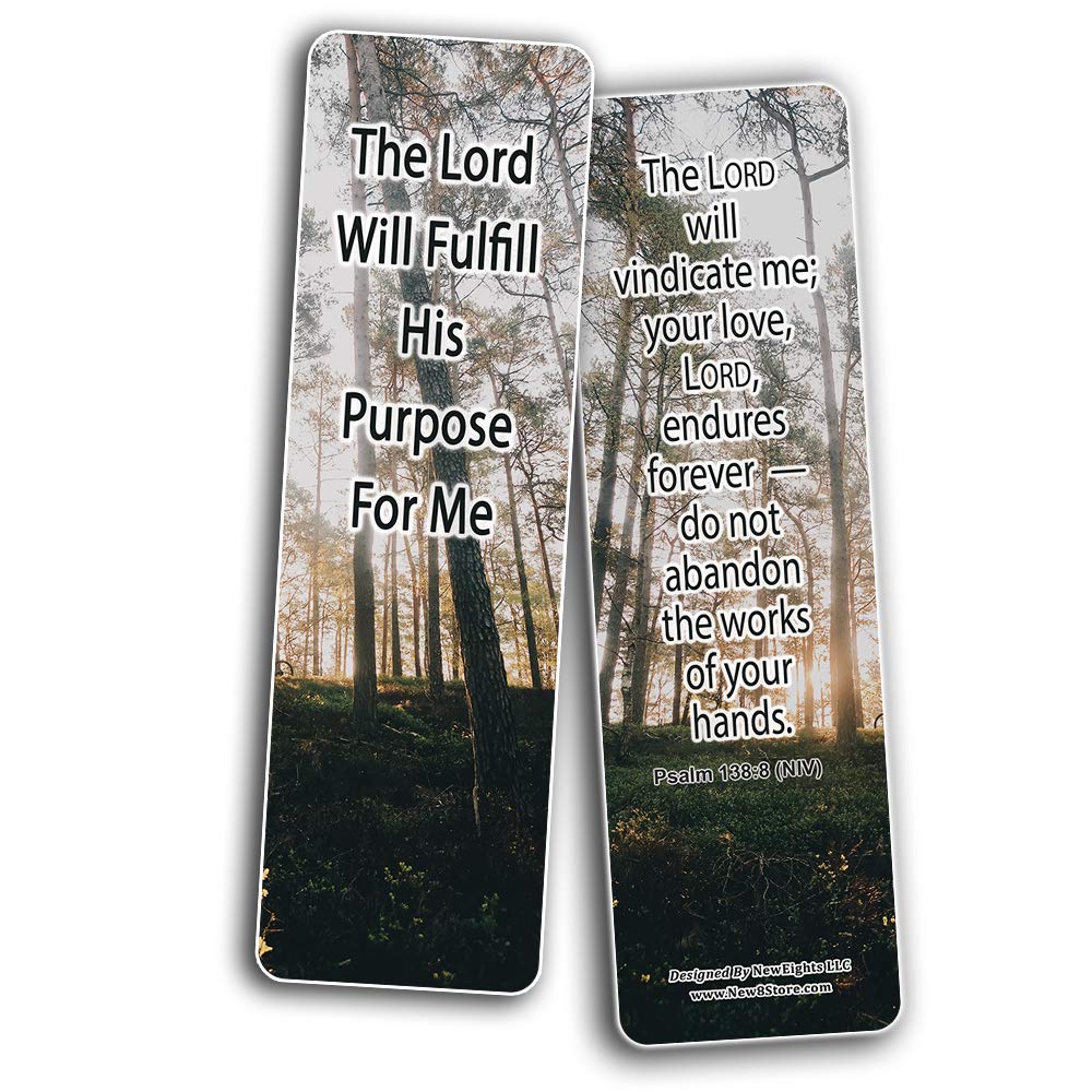 NewEights Living Your Purpose Bible Verses (30-Pack) - Inspirational Scripture Cards for VBS, Sunday School, Easter, Baptism, Thanksgiving & Christmas - Perfect for Worship, Bible Study & Gift Giving