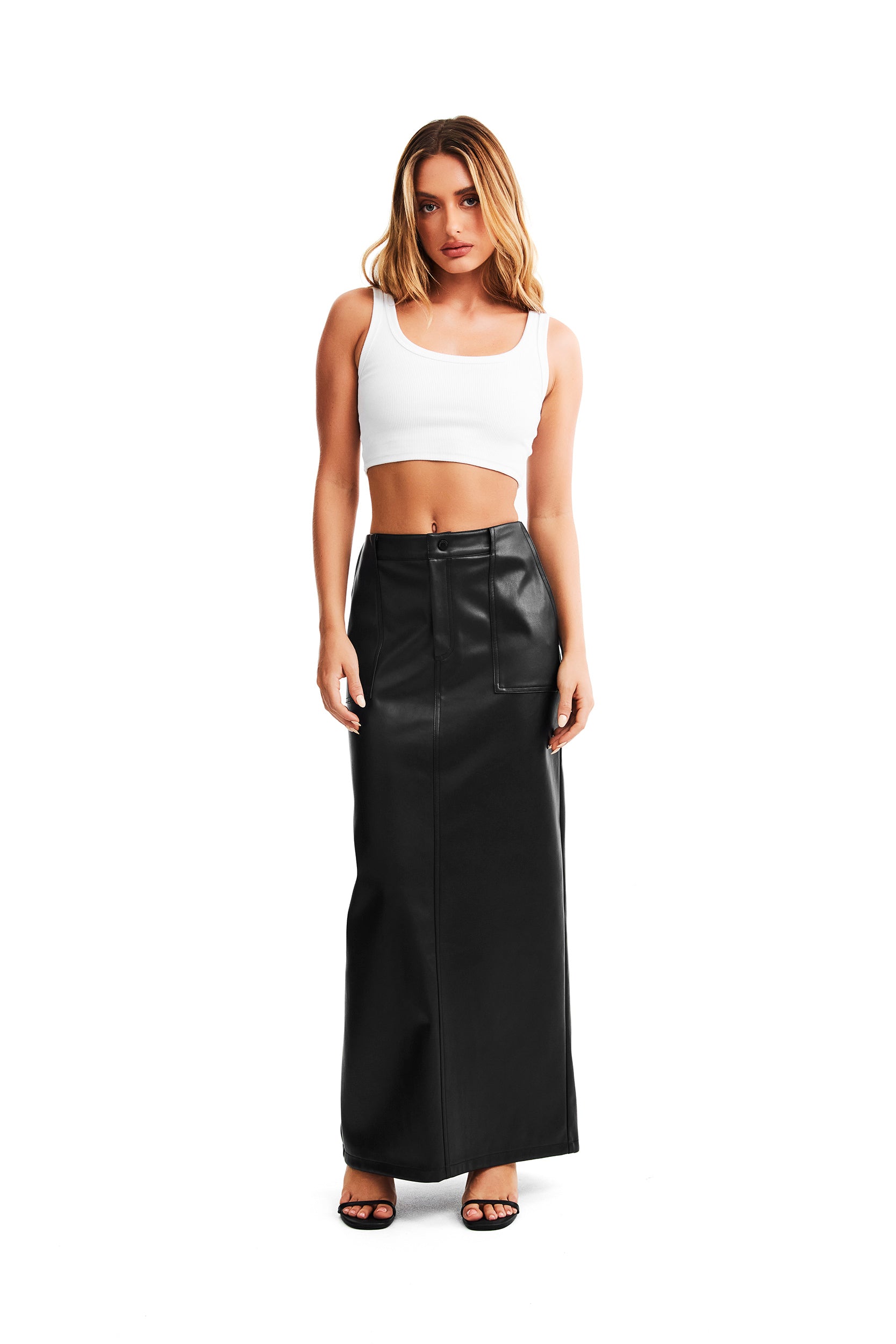 Lennox Skirt for Women - Stylish Flowy Midi Skirt with Pockets, Comfortable Stretch Fabric - Perfect for Casual Wear, Office, Dates & Summer Outfits
