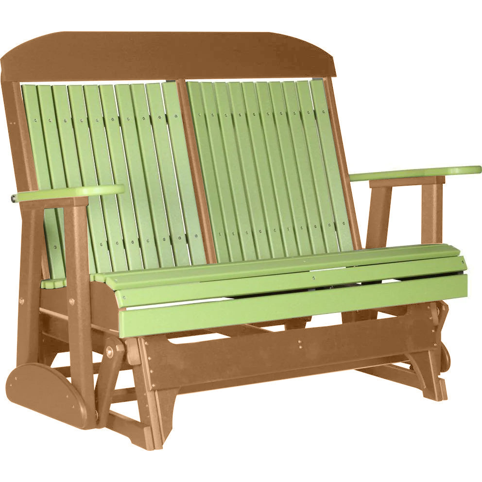 Lime Green on Cedar