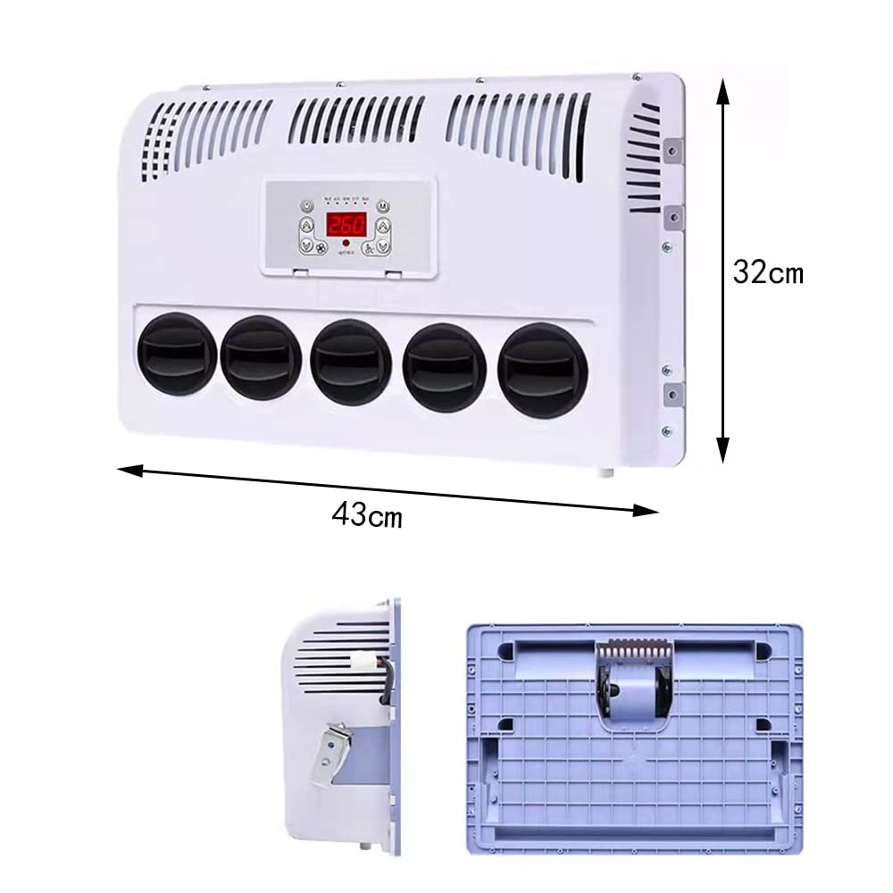 12V DC Truck Cab Air Conditioner - 11000 BTU Split A/C Unit for Semi Trucks, Buses, RVs, Caravans, Cranes & Excavators | Powerful Cooling for Long Haul Drivers & Off-Road Vehicles